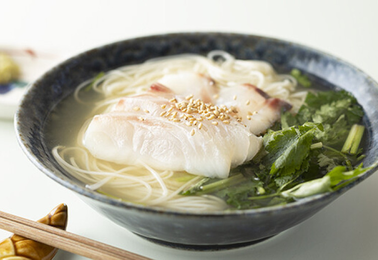 ▼〆に！あっさり鯛にゅうめん